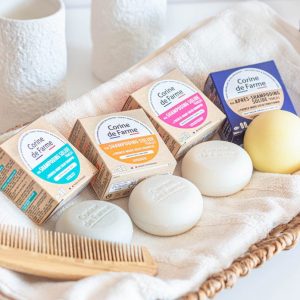 Shampooings solides pour des cheveux soyeux et protégés